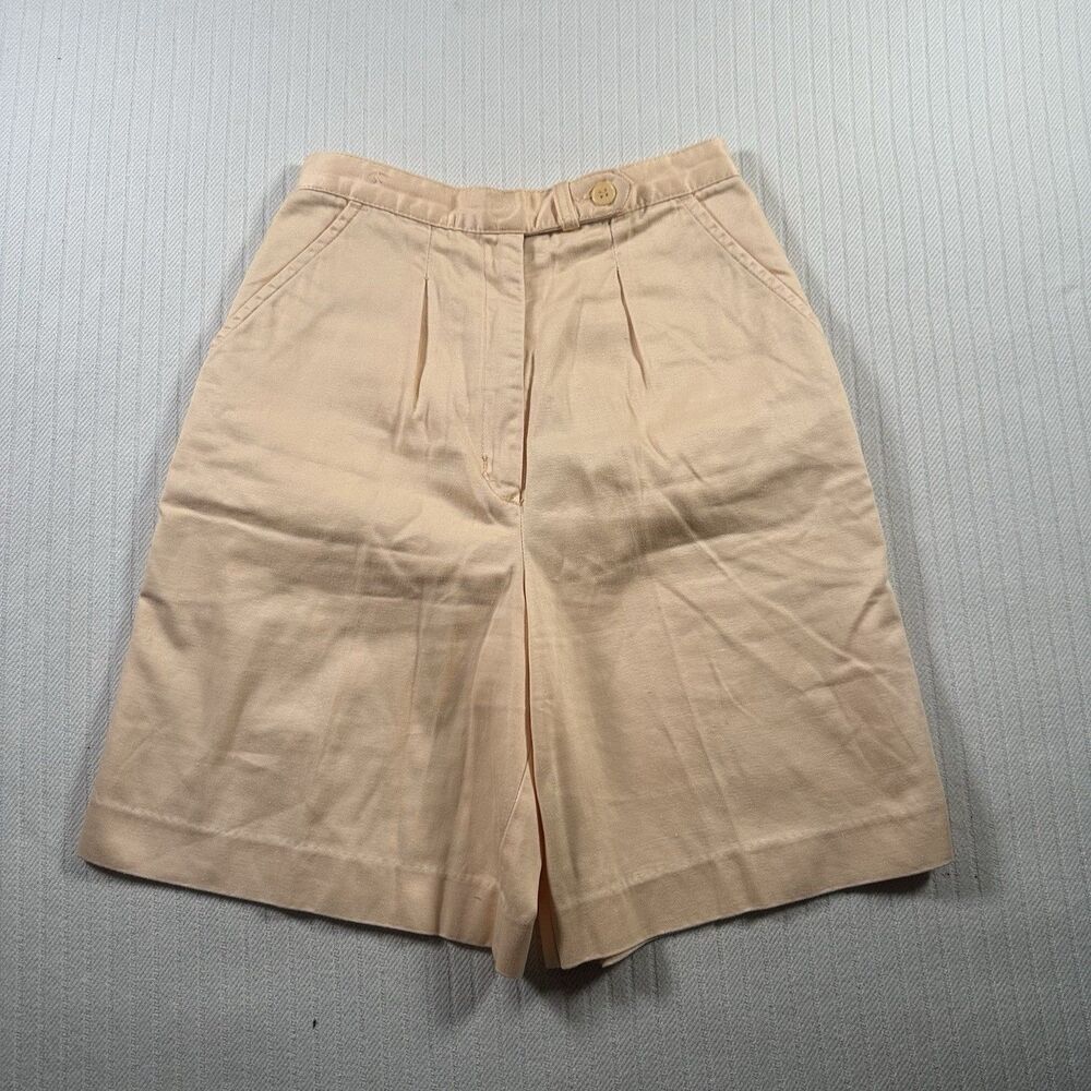 Vintage IZOD Lacoste Women’s Size 6 Pink Peach Pleated Shorts High Rise